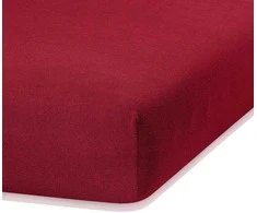 Paklodė su guma 220–240x220 cm bordo spalvos