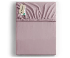 Paklodė su guma Amber AmeliaHome, old lilac, 140–160 × 200 + 30 cm