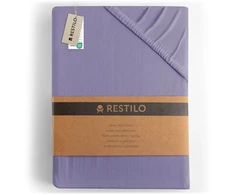 Paklodė su guma Amber AmeliaHome, violetinė, 80–90 × 200 cm + 30 cm