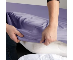 Paklodė su guma AmeliaHome 200 × 220 cm, violetinė