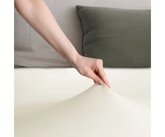 Paklodė su guma AmeliaHome Amber 120–140 × 200 + 30 cm, ekru