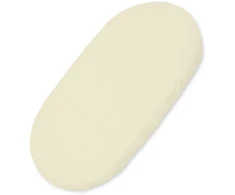 Paklodė su guma kūdikio vežimėliui ir Moses krepšiui 75 × 35 cm, kreminė