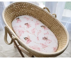 Paklodė su guma Moses krepšiui 75 × 35 cm Blossom Fairies