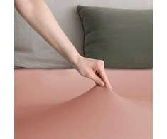 Paklodė su guma persiko spalvos 100–120×200+30 cm