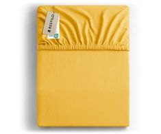 Paklodė su guma Restilo 120–140 × 200 + 30 cm, geltona