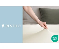 Paklodė su guma Restilo 80–90 × 200 × 30 cm, ekru