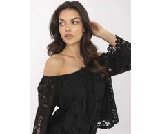Palaidinė juoda elegantiška ilgarankovė