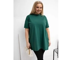 Palaidinė moterims plus size tamsiai žalia