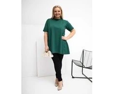 Palaidinė moterims plus size tamsiai žalia