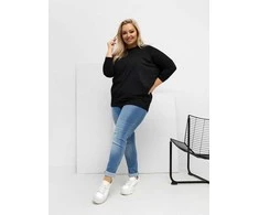 Palaidinė moteriška juoda plus size RV