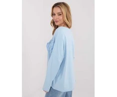 Palaidinė moteriška oversize šviesiai mėlyna