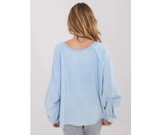 Palaidinė moteriška oversize šviesiai mėlyna