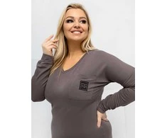 Palaidinė moteriška ruda plus size RV