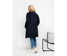 Palaidinė moteriška tamsiai mėlyna plus size RV