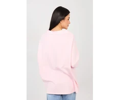 Palaidinė oversize silueto šviesiai rožinė