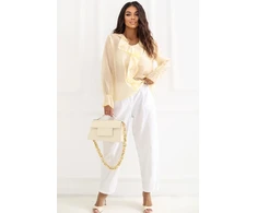 Palaidinė su V formos iškirpte Italy Moda