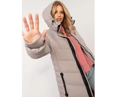 Paltas moterims D51160XB44540A1 tamsiai smėlio spalvos