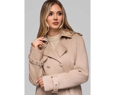 Paltas Larica smėlio spalvos – elegantiškas pasirinkimas