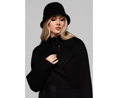 Paltas minimalistinis su nuimama liemene smėlio – elegantiškas pasirinkimas