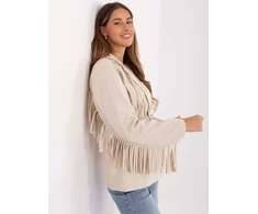 Paltas moterims -IT-PL-5792.33-jasny smėlio spalva
