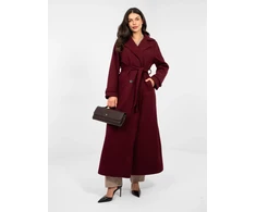 Paltas moterims -IT-PL-97035.16-ciemny raudona