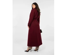 Paltas moterims -IT-PL-97035.16-ciemny raudona