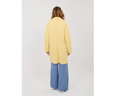 Paltas moterims IT-PL-FL8153-1.04-jasny geltona