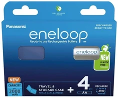 PANASONIC ENELOOP AA 2000mAh 4 vnt. su dėklu