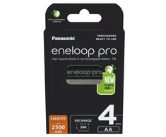 PANASONIC ENELOOP PRO AA 2500mAh 4 vnt.