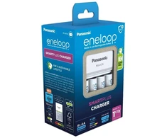 Ausinės PANASONIC SMARTPLUS įkroviklis + 4 x AA ENELOOP 2000 mAh