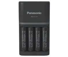 PANASONIC SMARTPLUS Kroviklis + 4 x AA ENELOOP PRO 2500 mAh
