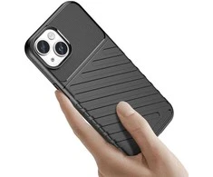 Hurtel Armored iPhone 15 Plus Thunder – dėklas telefonui juodos spalvos