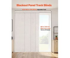VEVOR Pilkais paneliniomis žaliuzėmis 116-218 cm.