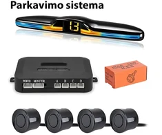 Parkavimo sistema su 4 davikliais