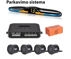 Parkavimo sistema su 4 davikliais