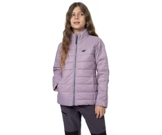 Pašiltinta striukė mergaitėms 4F, šviesiai violetinė