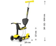 Paspirtukas SCOOTER Little Star geltonas