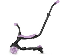 Paspirtukas vaikams violetinis 3in1 su sėdyne Qplay