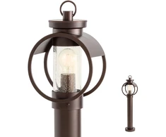 Pastatomas lauko šviestuvas COMPASS, E27, kavos sp., IP33, 9573