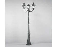 Pastatomas lauko šviestuvas FIRENZE, juodos/sidabro sp., 3xE27, IP44