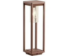 Pastatomas lauko šviestuvas LAGOS, E27, tamsiai rudas, IP54, 90523