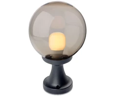 Pastatomas lauko šviestuvas SFERA 200, E27, dūmų sp., IP44