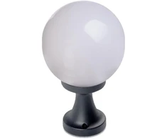 Pastatomas lauko šviestuvas SFERA 200, E27, baltas, IP44
