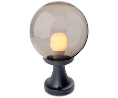 Pastatomas lauko šviestuvas SFERA 250, E27, dūmų sp., IP44