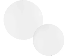 Pastatomas lauko šviestuvas su saulės baterija GECO, E27, baltas, IP65, 30cm