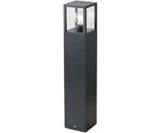 Pastatomas lauko šviestuvas VITRA, E27, juodas, IP54, 9110
