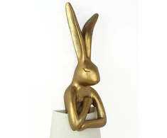 Pastatomas šviestuvas RABBIT, 150cm, E27, aukso/baltos sp.