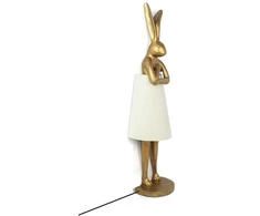 Pastatomas šviestuvas RABBIT, 150cm, E27, aukso/baltos sp.