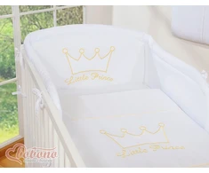 Patalynės komplektas 3 dalių baltas Little Prince/Princess – saldžiam ir ramiam miegui.