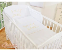Patalynės komplektas 3 dalių baltas Little Prince/Princess – saldžiam ir ramiam miegui.